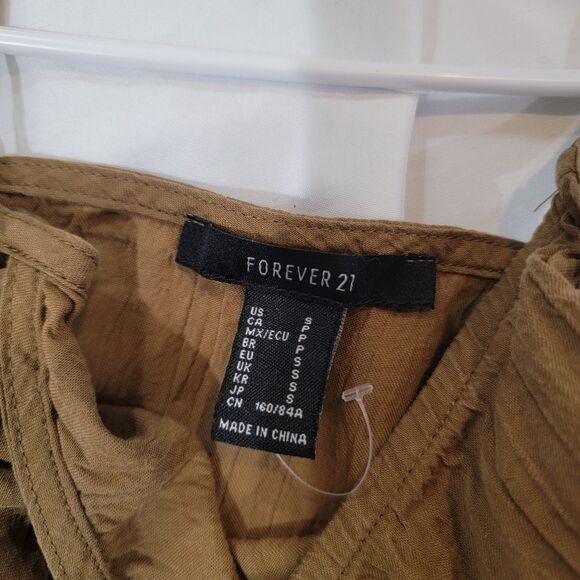 Forever 21 Womens Mini Bodycon Dress Size Small Fairy Brown - Picture 3 of 8